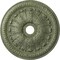 Ekena Millwork Tomango Egg & Dart Medallion (Canopies up to 6 3/4"), 27 7/8"OD x 3 7/8"ID x 2 1/2"P, Green CM27TOAGC - alternate 1